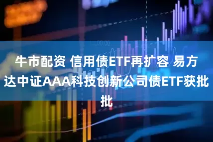 牛市配资 信用债ETF再扩容 易方达中证AAA科技创新公司债ETF获批